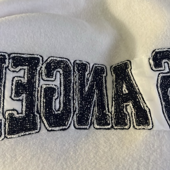 Orange Kiss Patchwork Los Angeles Sweatshirt Unisex - Picture 9 of 9